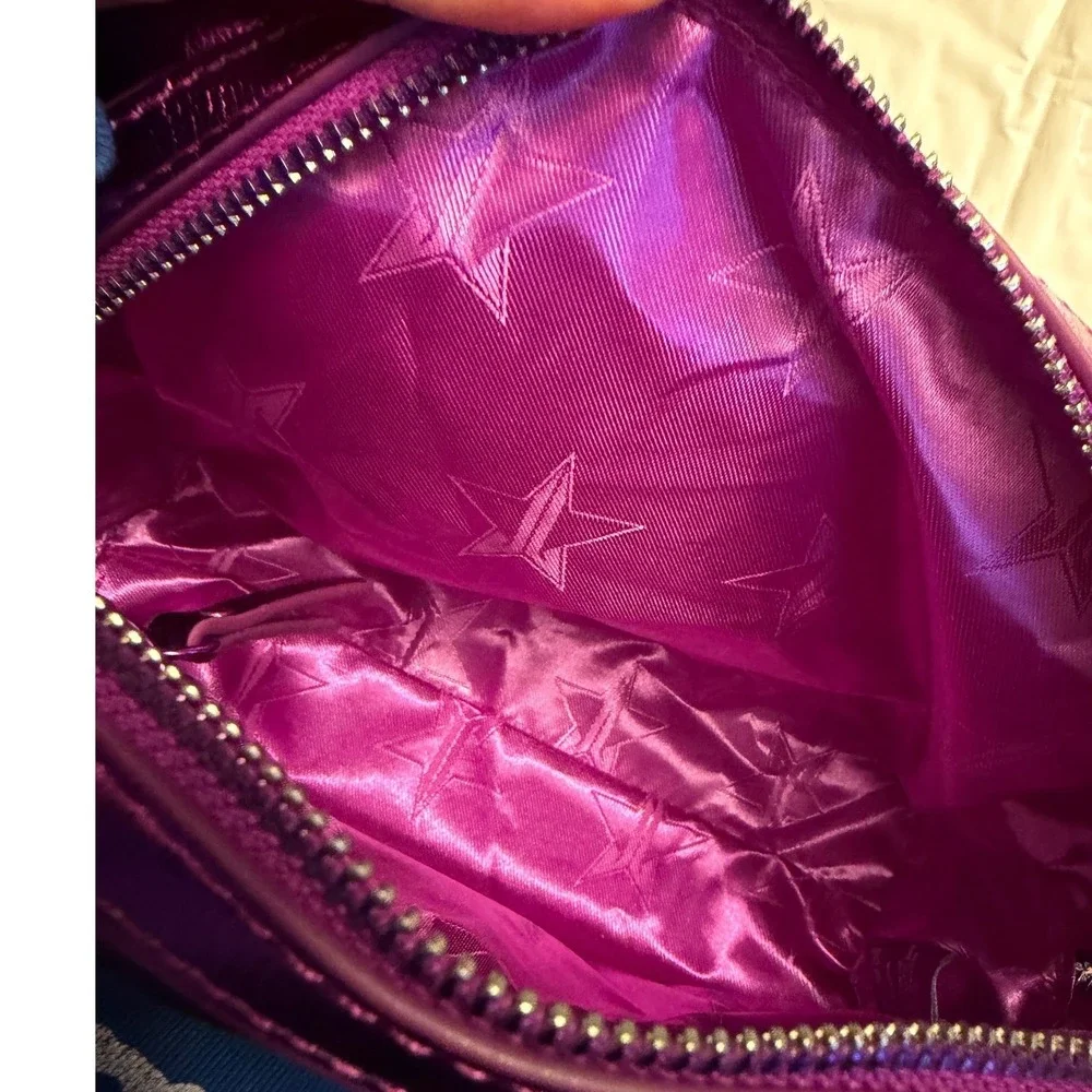 Jeffree Star Cosmetics - Metallic‎ Purple Bat Wing Makeup Bag - *NWT*